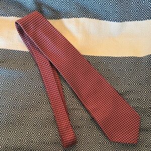 Robert Talbott Classic Red Patterned Men's handsewn silk Tie